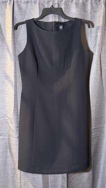 Gap Black Sleeveless Sheath Work Dress Size 6